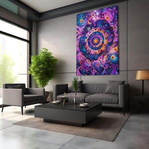 Pink and Blue Trippy Art | MusaArtGallery™