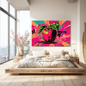 Pink Apple Wall Art