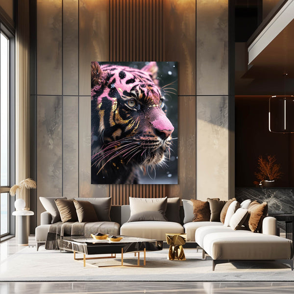 Pink Black Tiger Art | MusaArtGallery™