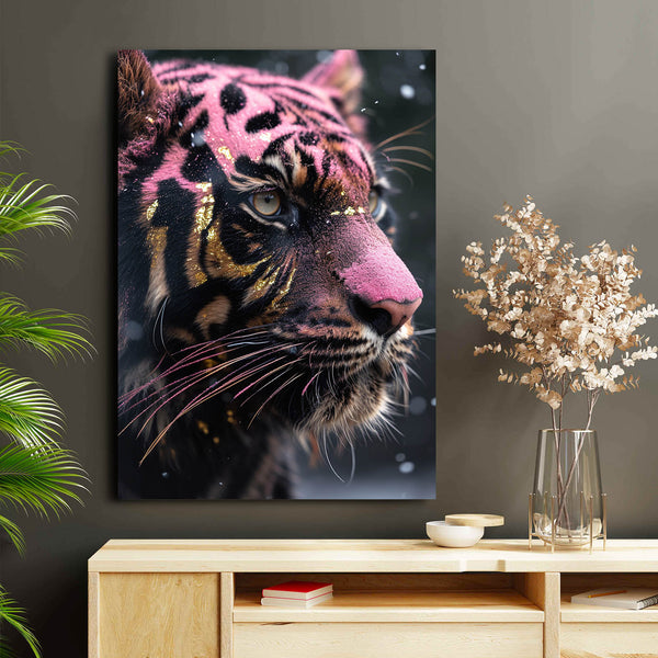 Pink Black Tiger Art | MusaArtGallery™