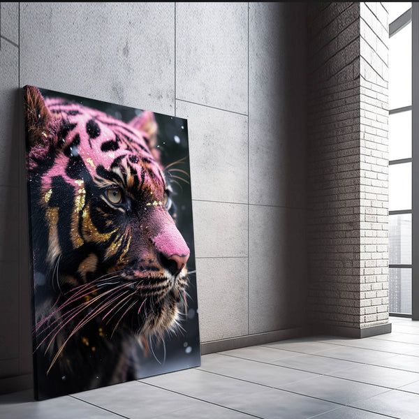 Pink Black Tiger Art | MusaArtGallery™