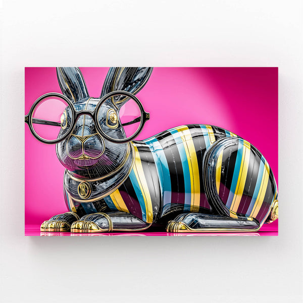 Pink Bunny Wall Art