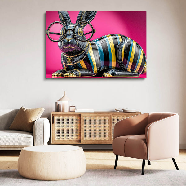 Pink Bunny Wall Art