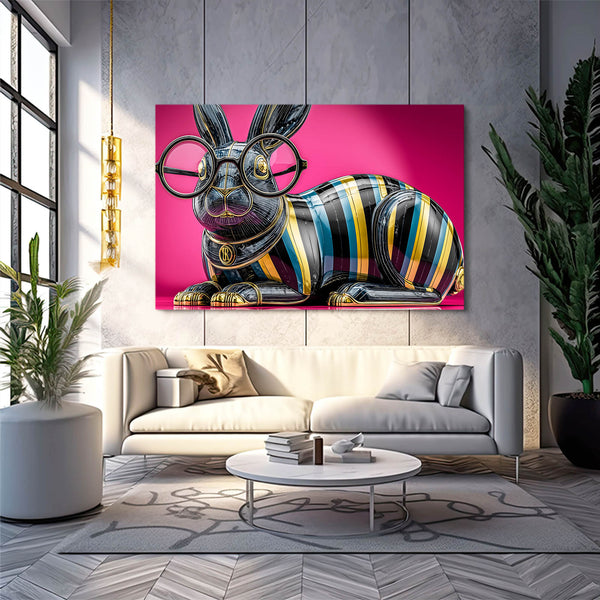 Pink Bunny Wall Art