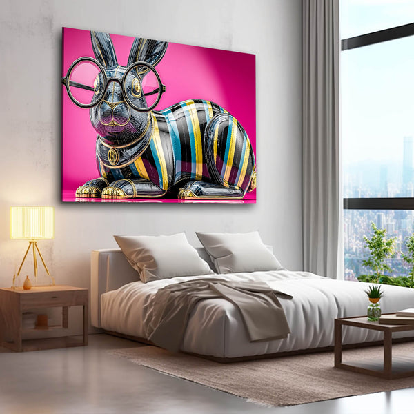 Pink Bunny Wall Art