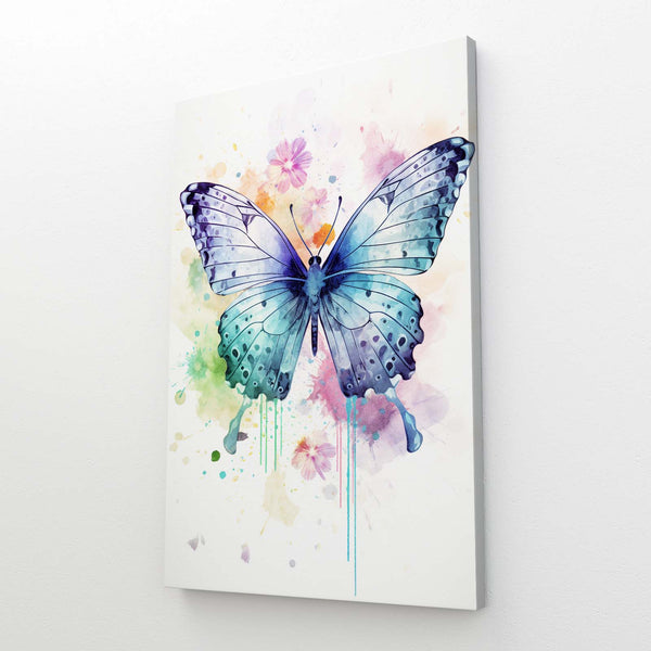 Pink Butterfly Canvas Wall Art | MusaArtGallery™