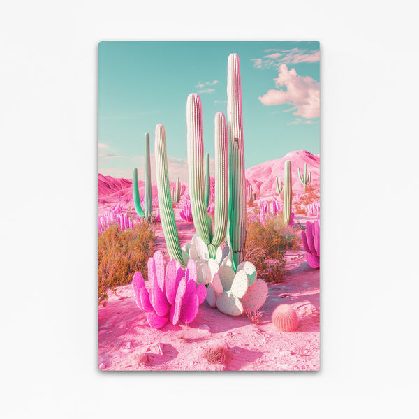 Pink Cactus Art