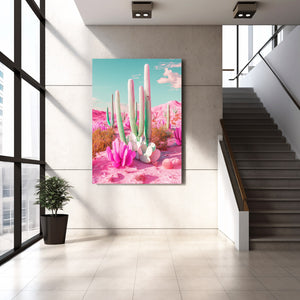 Pink Cactus Art