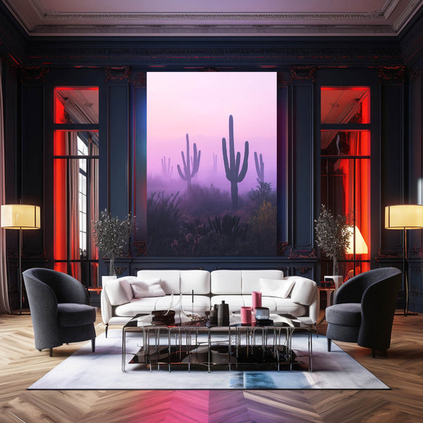Pink Cactus Wall Art