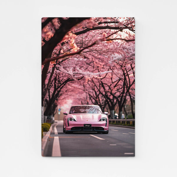 Pink Car Wall Art   | MusaArtGallery™ 