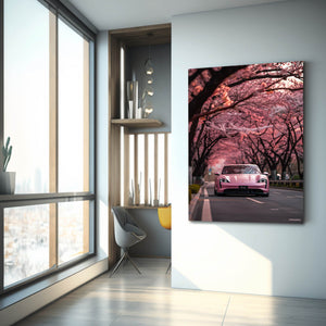 Pink Car Wall Art   | MusaArtGallery™ 