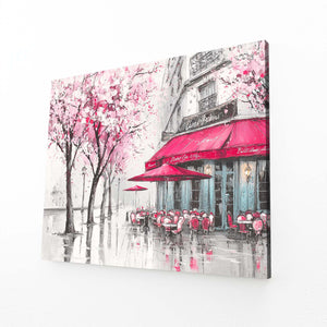 Pink Cherry Blossom Cafe Wall Art