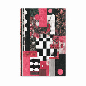 Pink Chess Board Wall Art