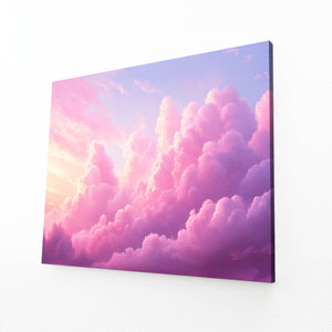 Pink Cloudscape Abstract Art | MusaArtGallery™