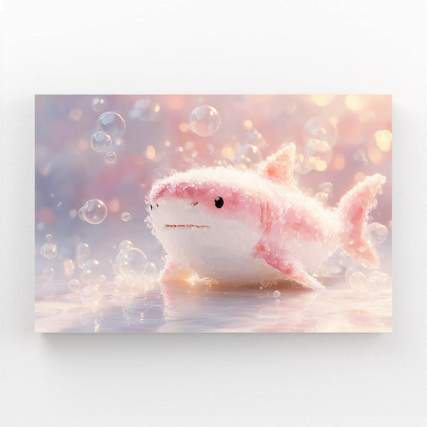 Pink Cute Shark Art