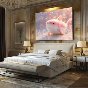 Pink Cute Shark Art