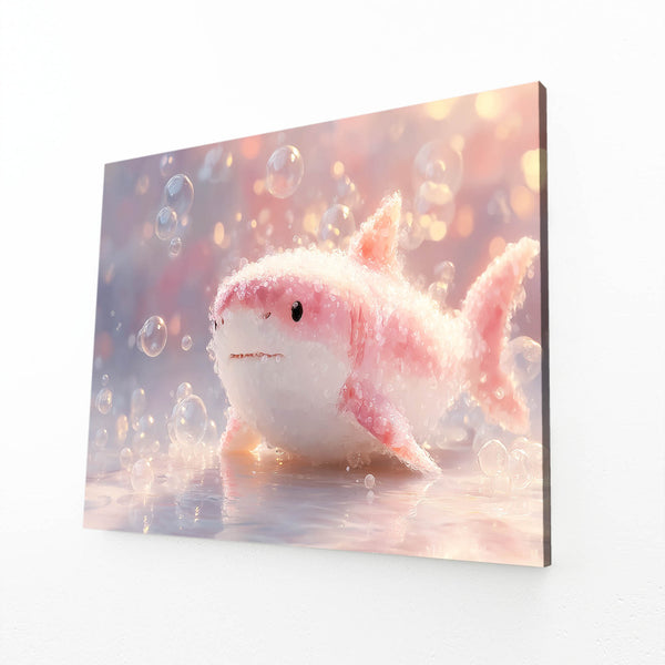 Pink Cute Shark Art