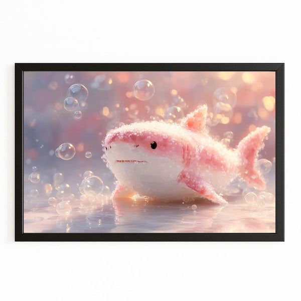 Pink Cute Shark Art