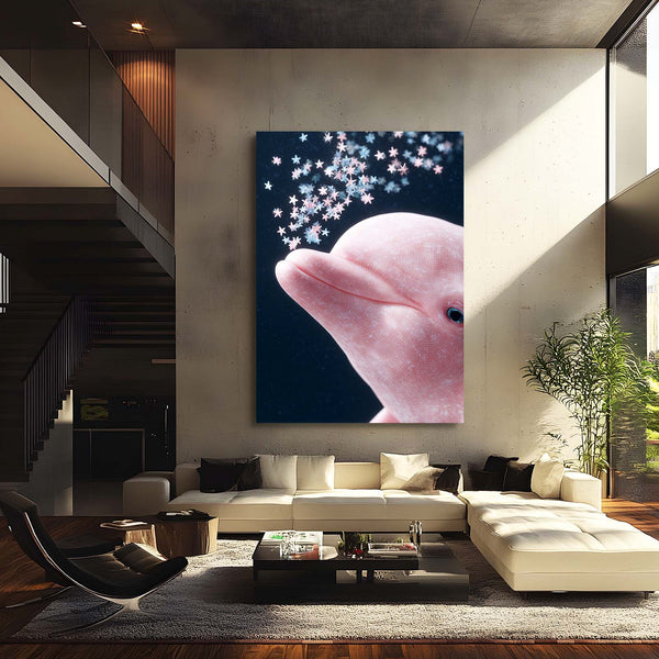 Pink Dolphin Art
