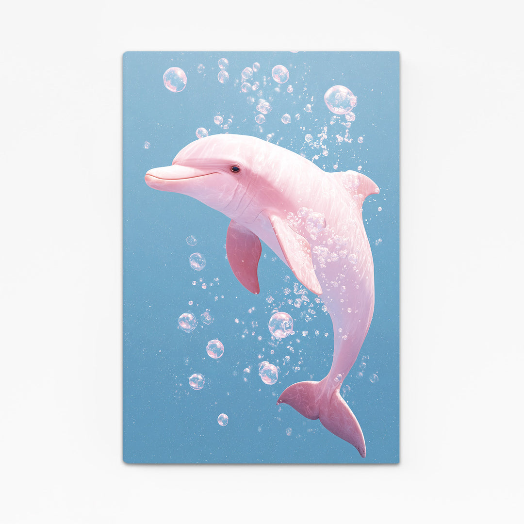Pink Dolphin Wall Art