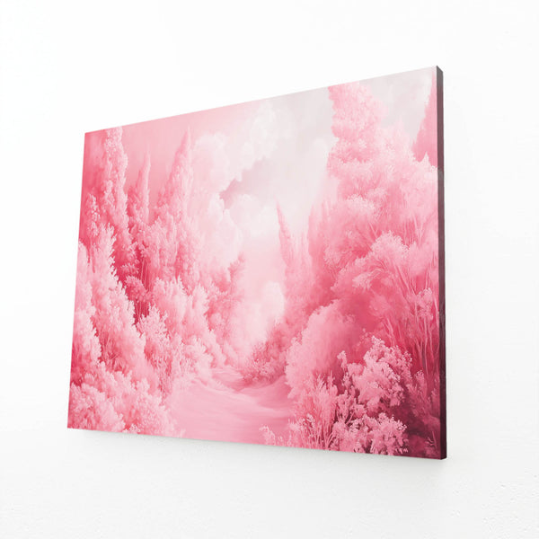 Pink Dreamscape Abstract Art | MusaArtGallery™