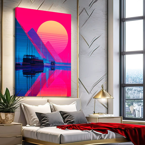 Pink Egyptian Wall Art