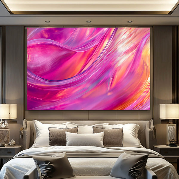 Pink Flow Abstract Art | MusaArtGallery™