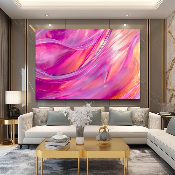 Pink Flow Abstract Art | MusaArtGallery™