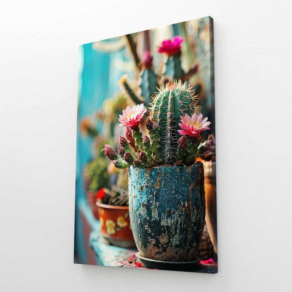Pink Flower Cactus Art | MusaArtGallery™