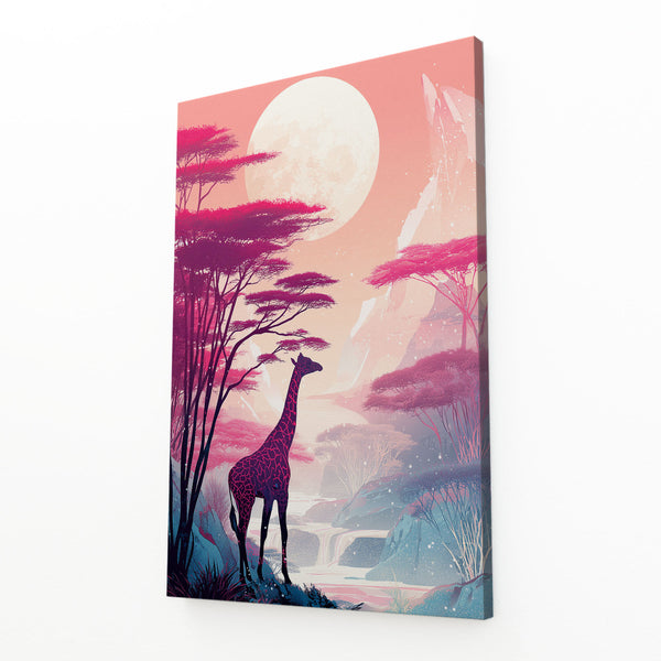 Pink Giraffe Artwork