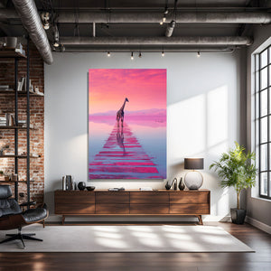 Pink Giraffe Print