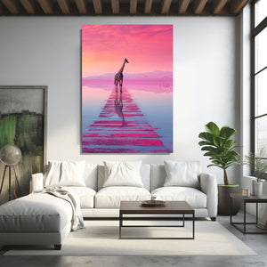 Pink Giraffe Print