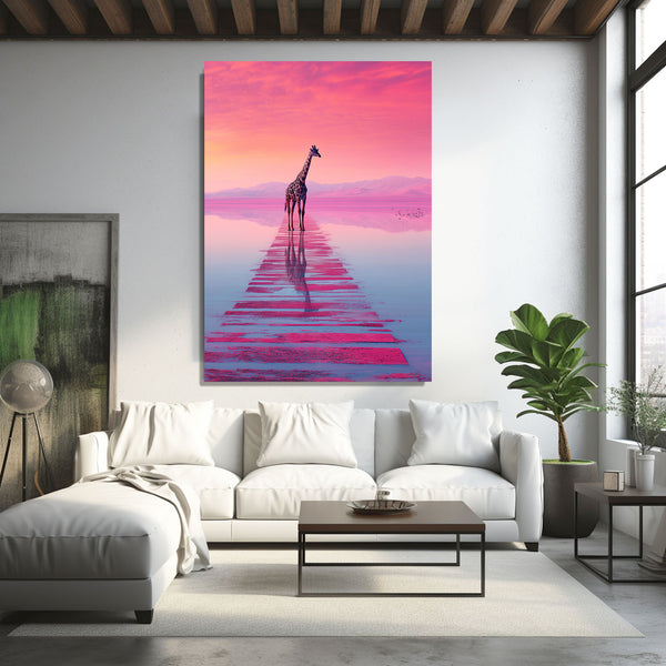 Pink Giraffe Print