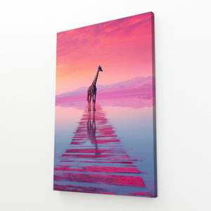 Pink Giraffe Print