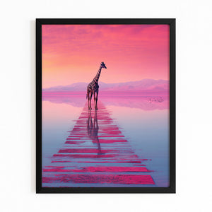 Pink Giraffe Print