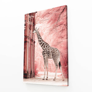 Pink Giraffe Wall Art