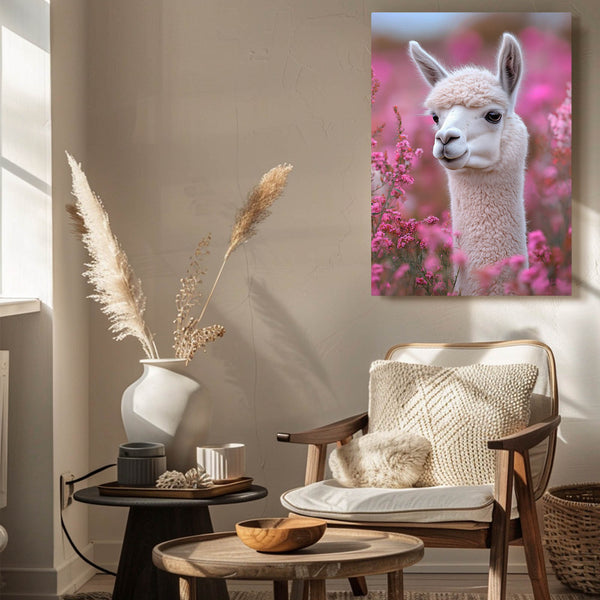 Pink Lama Cute Art
