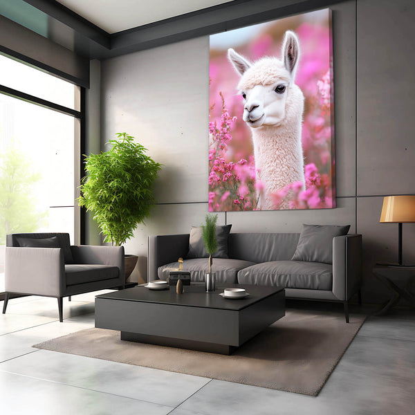 Pink Lama Cute Art