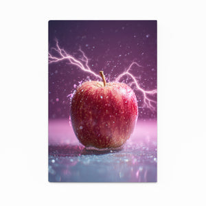 Pink Lighting Apple Art