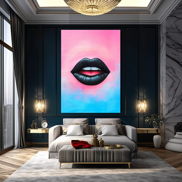 Pink Lips Wall Decor