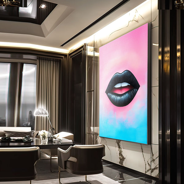 Pink Lips Wall Decor