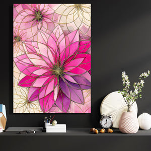 Pink Mandala Cherry Blossom Flower Art