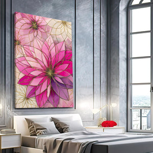 Pink Mandala Cherry Blossom Flower Art