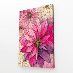 Pink Mandala Cherry Blossom Flower Art