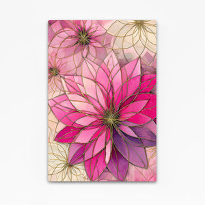 Pink Mandala Cherry Blossom Flower Art