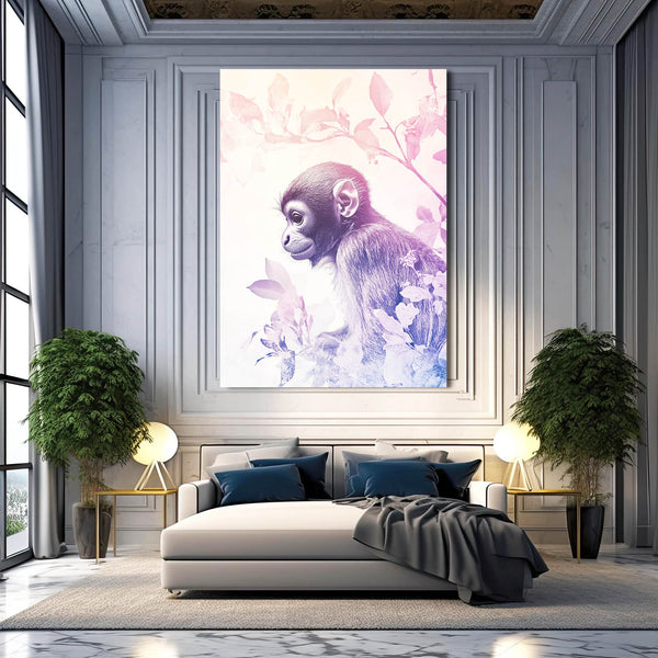 Pink Monkey Wall Art