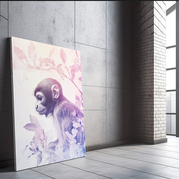 Pink Monkey Wall Art