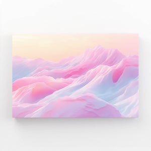 Pink Peaks Abstract Art | MusaArtGallery™