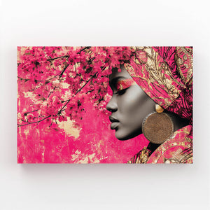 Pink Portrait Cherry Blossom Wall Art