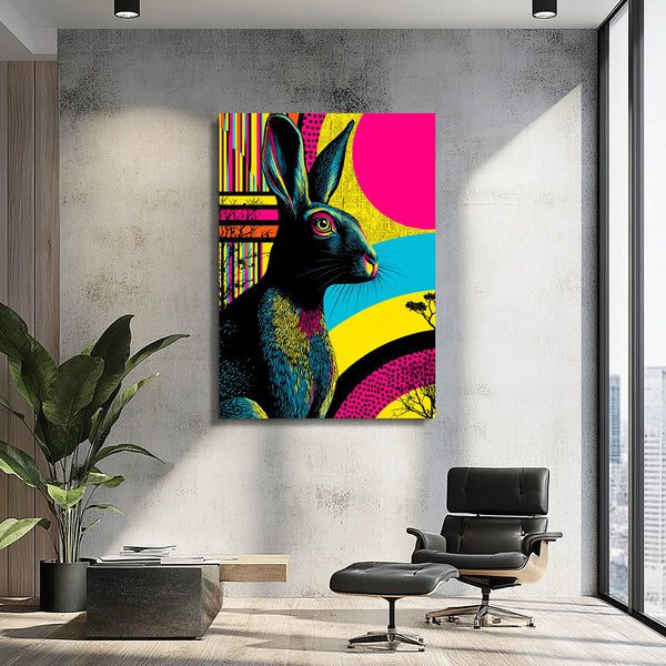 Pink Rabbit Wall Decor